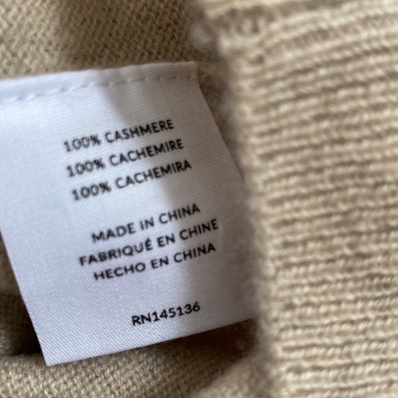 NAADAM kids 100% cashmere oatmeal sweater 7-8 - Picture 10 of 14